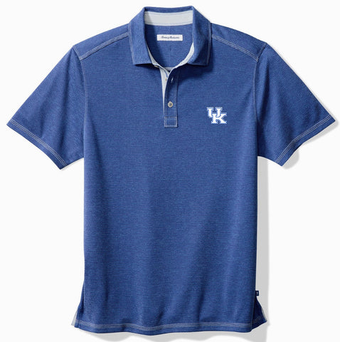 University of Kentucky Paradiso Cove Polo in Team Blue by Tommy Bahama