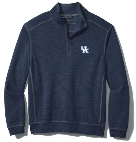 University of Kentucky Tobago Bay Half-Zip Sweatshirt in Blue Note by Tommy Bahama