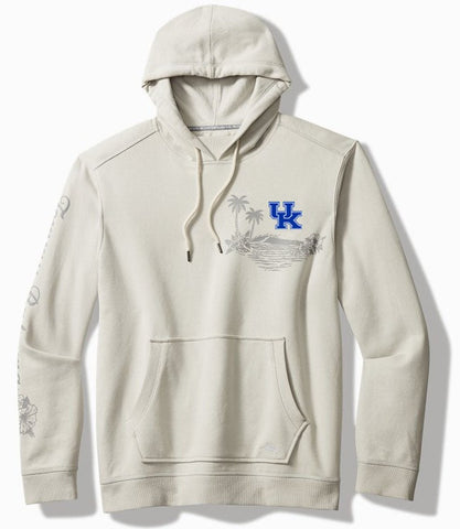 University of Kentucky Home Game Hoodie in White Cap by Tommy Bahama