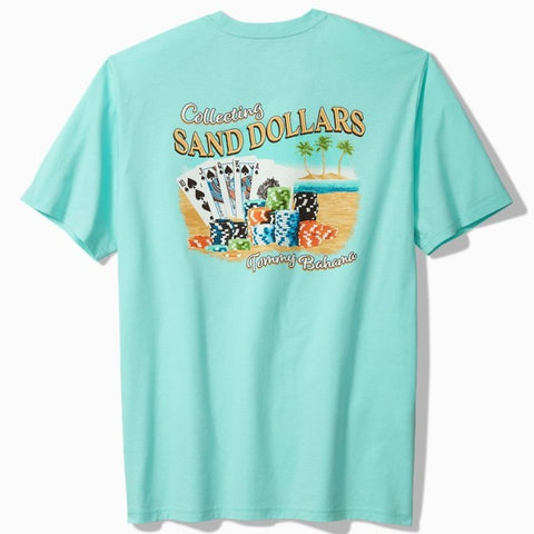 Collecting Sand Dollars Graphic Pocket T-Shirt in Blue Swell by Tommy Bahama