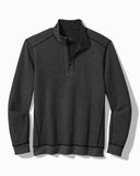 Flip Coast Reversible Half-Zip Sweatshirt in Black by Tommy Bahama