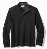 Flip Coast Reversible Half-Zip Sweatshirt in Black by Tommy Bahama