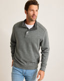 Flip Coast Reversible Snap Mock Sweatshirt in Ash Grey Heather by Tommy Bahama