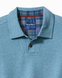 Las Arias Sweatshirt Polo in Corfu Blue Heather by Tommy Bahama