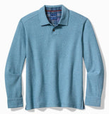 Las Arias Sweatshirt Polo in Corfu Blue Heather by Tommy Bahama