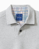 Las Arias Sweatshirt Polo in Light Grey Heather by Tommy Bahama