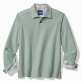 Las Arias Sweatshirt Polo in Azure Water Heather by Tommy Bahama