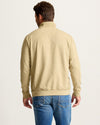 Ben & Terry Half-Zip Sweatshirt in Stone Khaki by Tommy Bahama