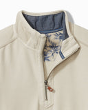 Ben & Terry Half-Zip Sweatshirt in Warm Mist by Tommy Bahama