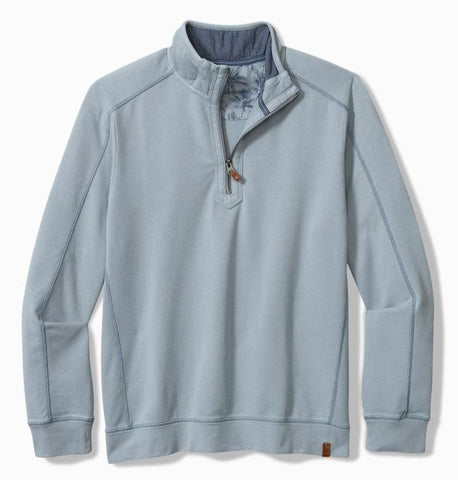 Ben & Terry Half-Zip Sweatshirt in Norse Blue by Tommy Bahama