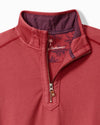 Ben & Terry Half-Zip Sweatshirt in Deep Havana by Tommy Bahama