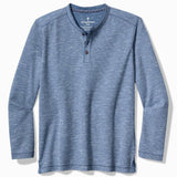 Morro Beach Long-Sleeve Henley in Dockside Blue by Tommy Bahama