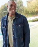 Morro Beach Long-Sleeve Henley in Tea Leaf by Tommy Bahama