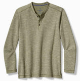 Morro Beach Long-Sleeve Henley in Tea Leaf by Tommy Bahama