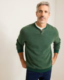 Flip Coast Reversible Abaco Sweatshirt in Army Green Heather by Tommy Bahama