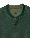 Flip Coast Reversible Abaco Sweatshirt in Army Green Heather by Tommy Bahama