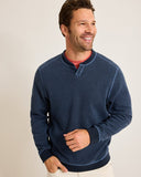 Flip Coast Reversible Abaco Sweatshirt in Blue Note Heather by Tommy Bahama