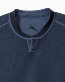 Flip Coast Reversible Abaco Sweatshirt in Blue Note Heather by Tommy Bahama