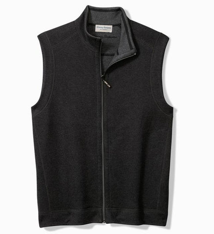 Flip Coast Reversible Vest in Black by Tommy Bahama