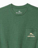 Between The Ryes Graphic Pocket T-Shirt in Green Meadow Heather by Tommy Bahama