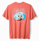 Yule Tide Greetings Graphic T-Shirt in Red Ginger by Tommy Bahama