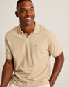 Emfielder Johnny Collar IslandZone® Polo in Stone Khaki Heather by Tommy Bahama