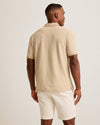 Emfielder Johnny Collar IslandZone® Polo in Stone Khaki Heather by Tommy Bahama