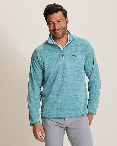 Palm Pro Half-Zip IslandZone Sweatshirt in Blue Chaise by Tommy Bahama