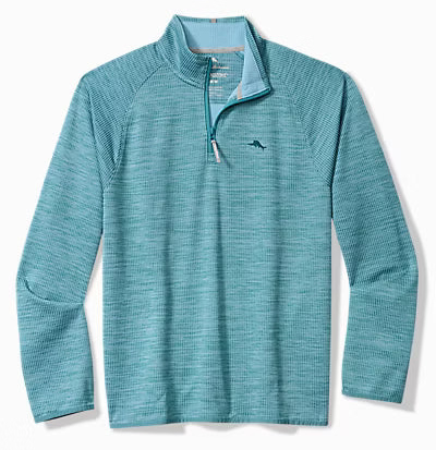 Palm Pro Half-Zip IslandZone Sweatshirt in Blue Chaise by Tommy Bahama