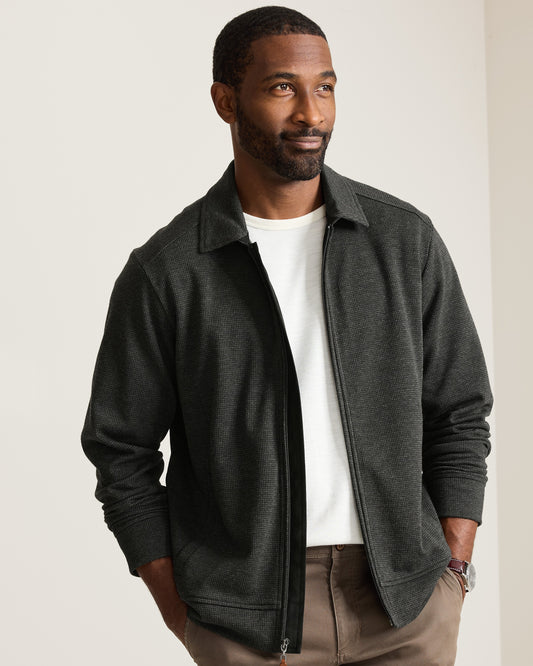 Astoria Full-Zip Jacket in Coal by Tommy Bahama