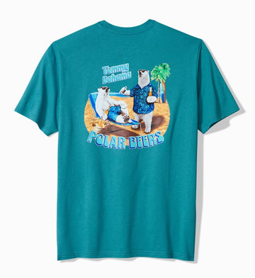 Polar Beers Graphic T-Shirt in Dark Canal Blue by Tommy Bahama