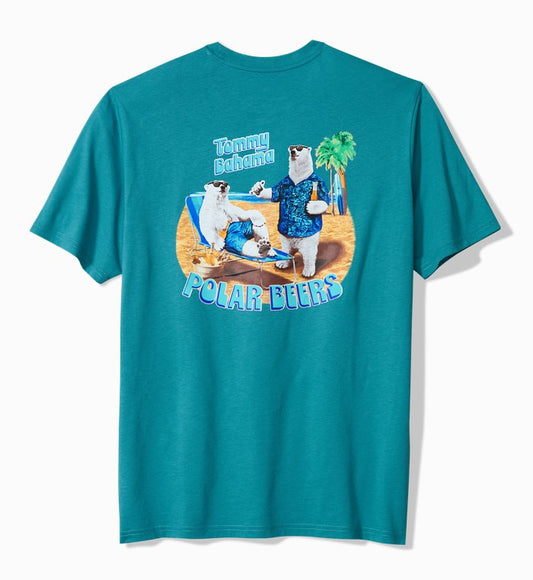 Polar Beers Graphic T-Shirt in Dark Canal Blue by Tommy Bahama