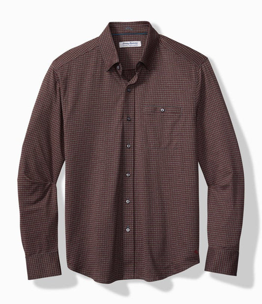 San Sebastian Check IslandZone® Shirt in Pinot Noir by Tommy Bahama