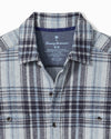 Fireside Santa Fe Stretch Flannel in White Rain by Tommy Bahama
