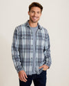 Fireside Santa Fe Stretch Flannel in White Rain by Tommy Bahama