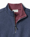 Flipview Half Zip Sweatshirt in Dark Cobalt Heather by Tommy Bahama