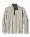 Flipview Reversible Half-Zip Sweatshirt in Juniper Heather by Tommy Bahama