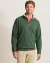 Flipview Reversible Half-Zip Sweatshirt in Juniper Heather by Tommy Bahama