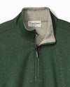 Flipview Reversible Half-Zip Sweatshirt in Juniper Heather by Tommy Bahama