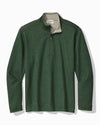 Flipview Reversible Half-Zip Sweatshirt in Juniper Heather by Tommy Bahama