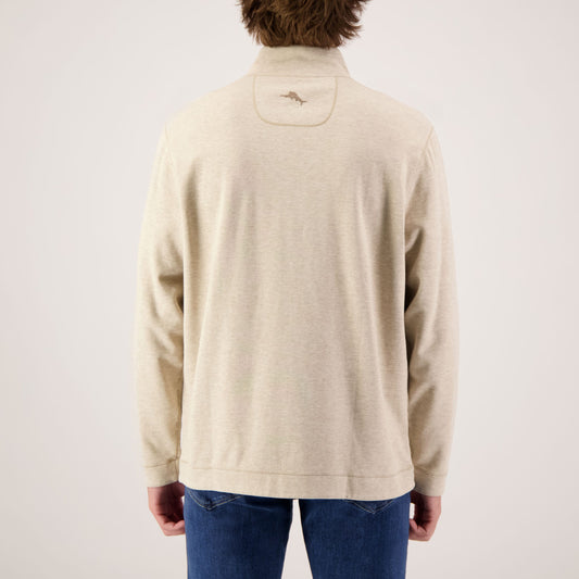 Flipview Half Zip in Cobblestone Heather by Tommy Bahama