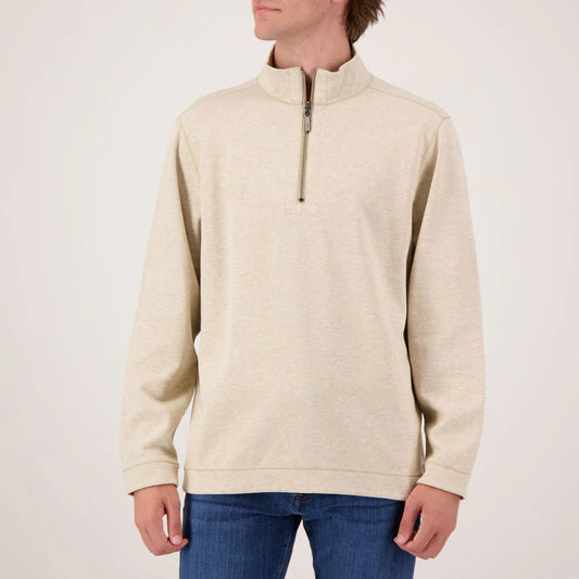 Flipview Half Zip in Cobblestone Heather by Tommy Bahama
