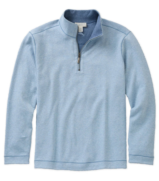 Flipview Half Zip in Blue Muscari Heather by Tommy Bahama