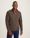Flipview Half Zip Sweatshirt in Pinot Noir Heather by Tommy Bahama