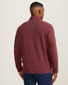 Flipview Half Zip Sweatshirt in Pinot Noir Heather by Tommy Bahama