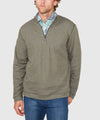 Flipview Half Zip in Dark Fern Heather by Tommy Bahama
