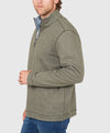 Flipview Half Zip in Dark Fern Heather by Tommy Bahama