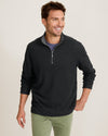Flipview Half Zip Sweatshirt in Black Heather by Tommy Bahama