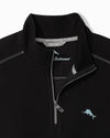 Montego Beach Half-Zip Sweatshirt in Black by Tommy Bahama