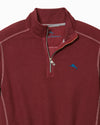 Montego Beach Half-Zip Sweatshirt in Pinot Noir by Tommy Bahama